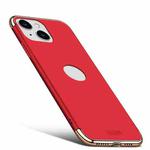 For iPhone 14 MOFI Yatun Series 3 in 1 Stitching PC Phone Case(Red)