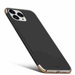 For iPhone 14 Pro MOFI Yatun Series 3 in 1 Stitching PC Phone Case(Black)