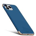 For iPhone 14 Pro MOFI Yatun Series 3 in 1 Stitching PC Phone Case(Blue)