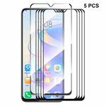 For Honor X7A 4G Global 5pcs ENKAY Hat-Prince Full Glue 0.26mm 9H 2.5D Tempered Glass Full Film