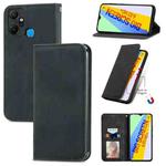 For Infinix Smart 6 Plus Retro Skin Feel Magnetic Flip Leather Phone Case(Black)