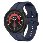 For Samsung Galaxy Watch5 Pro 45mm 20mm Loop Silicone Watch Band(Navy Blue)