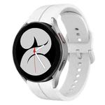 For Samsung Galaxy Watch4 40mm 20mm Loop Silicone Watch Band(White)