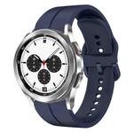 For Samsung  Galaxy Watch 4 Classic 42mm 20mm Loop Silicone Watch Band(Navy Blue)