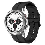 For Samsung  Galaxy Watch 4 Classic 42mm 20mm Loop Silicone Watch Band(Black)
