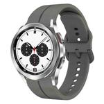 For Samsung  Galaxy Watch 4 Classic 42mm 20mm Loop Silicone Watch Band(Dark Grey)