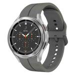 For Samsung  Galaxy Watch 4 Classic 46mm 20mm Loop Silicone Watch Band(Dark Grey)