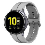 For Samsung Galaxy Watch Active 2 40mm 20mm Loop Silicone Watch Band(Grey)