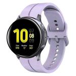 For Samsung Galaxy Watch Active 2 40mm 20mm Loop Silicone Watch Band(Purple)
