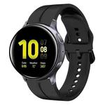 For Samsung Galaxy Watch Active 2 44mm 20mm Loop Silicone Watch Band(Black)