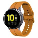 For Samsung Galaxy Watch Active 2 44mm 20mm Loop Silicone Watch Band(Amber Yellow)