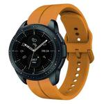 For Samsung Galaxy Watch 42mm 20mm Loop Silicone Watch Band(Amber Yellow)