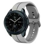For Samsung Galaxy Watch 42mm 20mm Loop Silicone Watch Band(Grey)