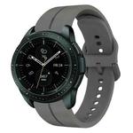For Samsung Galaxy Watch 42mm 20mm Loop Silicone Watch Band(Dark Grey)