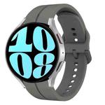 For Samsung Galaxy Watch 6 44mm 20mm Loop Silicone Watch Band(Dark Grey)