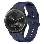 For Garmin Vivomove Sport 20mm Loop Silicone Watch Band(Navy Blue)