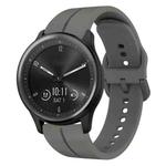 For Garmin Vivomove Sport 20mm Loop Silicone Watch Band(Dark Grey)