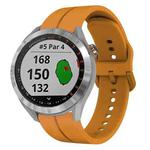 For Garmin Approach S40 20mm Loop Silicone Watch Band(Amber Yellow)