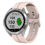 For Garmin Approach S40 20mm Loop Silicone Watch Band(Pink)