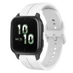 For Garmin Forerunner Sq2 20mm Loop Silicone Watch Band(White)