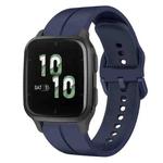 For Garmin Forerunner Sq2 20mm Loop Silicone Watch Band(Navy Blue)