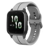 For Garmin Forerunner Sq2 20mm Loop Silicone Watch Band(Grey)