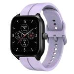 For Amazfit GTS 4 20mm Loop Silicone Watch Band(Purple)