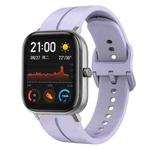 For Amazfit GTS 20mm Loop Silicone Watch Band(Purple)