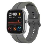 For Amazfit GTS 20mm Loop Silicone Watch Band(Dark Grey)