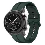 For Amazfit GTR 42MM 20mm Loop Silicone Watch Band(Dark Green)