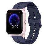 For Amazfit Pop Pro 20mm Loop Silicone Watch Band(Navy Blue)