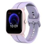 For Amazfit Pop Pro 20mm Loop Silicone Watch Band(Purple)