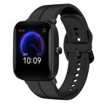 For Amazfit Pop 20mm Loop Silicone Watch Band(Black)