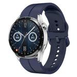 For Huawei Watch GT3 42mm 20mm Loop Silicone Watch Band(Navy Blue)