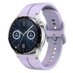 For Huawei Watch GT3 42mm 20mm Loop Silicone Watch Band(Purple)