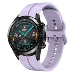 For Huawei Watch GT2 42mm 20mm Loop Silicone Watch Band(Purple)