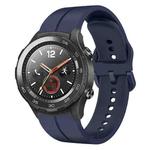 For Huawei Watch 2 20mm Loop Silicone Watch Band(Navy Blue)