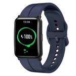 For Honor Watch ES 20mm Loop Silicone Watch Band(Navy Blue)