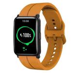 For Honor Watch ES 20mm Loop Silicone Watch Band(Amber Yellow)