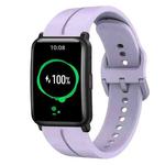 For Honor Watch ES 20mm Loop Silicone Watch Band(Purple)