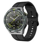 For Huawei Watch GT 3 SE 22mm Loop Silicone Watch Band(Black)