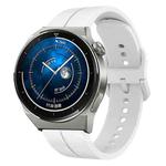 For Huawei Watch GT3 Pro 46mm 22mm Loop Silicone Watch Band(White)