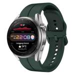 For Huawei Watch 3 Pro New 22mm Loop Silicone Watch Band(Dark Green)