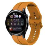 For Huawei Watch 3 22mm Loop Silicone Watch Band(Amber Yellow)