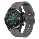 For Huawei GT2 46mm 22mm Loop Silicone Watch Band(Dark Grey)