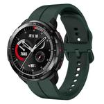 For Honor Watch GS Pro 22mm Loop Silicone Watch Band(Dark Green)