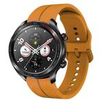 For Honor Watch Dream 22mm Loop Silicone Watch Band(Amber Yellow)