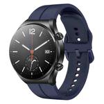For Xiaomi MI Watch S1 22mm Loop Silicone Watch Band(Navy Blue)