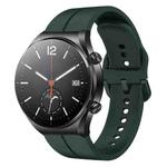 For Xiaomi MI Watch S1 22mm Loop Silicone Watch Band(Dark Green)