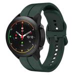 For Xiaomi MI Watch S1 Pro 22mm Loop Silicone Watch Band(Dark Green)